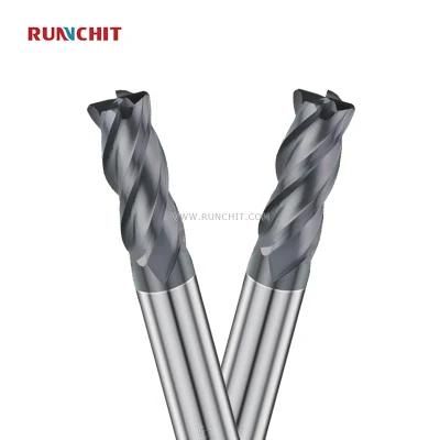 55HRC 4 Flutes Cemented Carbide Square End Mill with Coating for Mindustry Industry Materials High Die Industry (DRB0305Z)