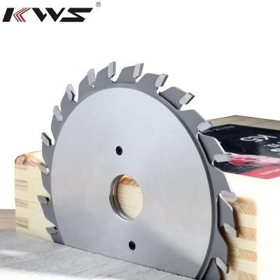 Kws Tct Saw Blade Adjustable Scoring Saw Blade 120mm Split Scoring Sawblades for Cutting Coated Panels on Sizing Machines