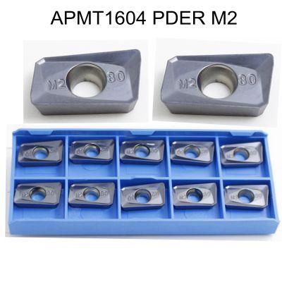Indexable Carbide Milling Inserts Apmt1604pder-M2 Rdmt10t3 Rpmt1204 CNC Tooling Inserts