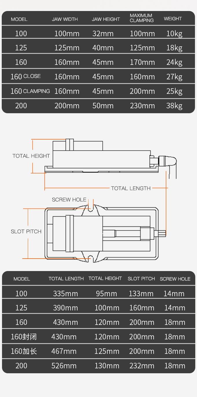 Precision Flat Vice Angle Fixed Type Heavy Machine Angle Fixed Vise