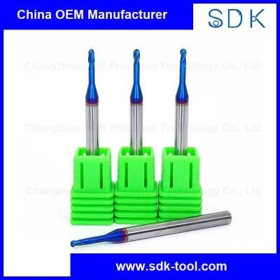 Long Neck Tungsten Ball Nose End Mill Machine Tools for Metal Cutting