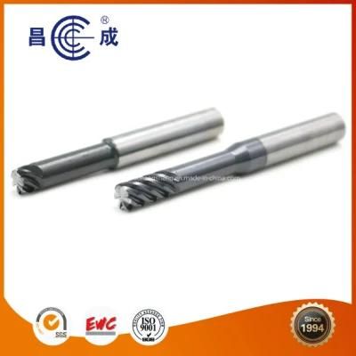 K44 Solid Carbide Superhard 6 Flutes Corner R Rounding End Mill for Processing Carbon Fiber