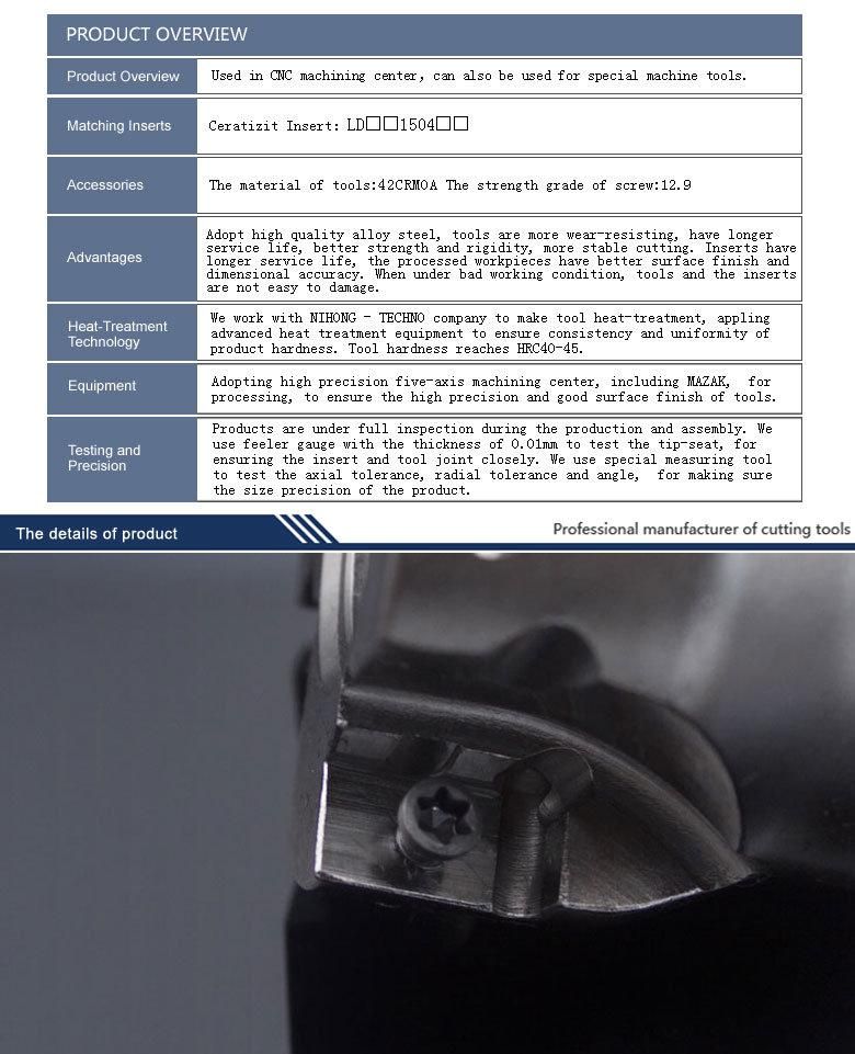 Square Shoulder Milling Cutter for CNC Lathe Machine