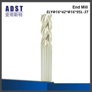 3 Flutes Roughing End Mill HSS Milling Cutters CNC Machine Cutting Tool