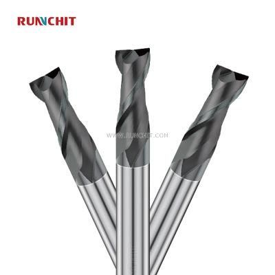 HRC55 2 Flutes Milling Cutters End Mill Cutting Tools for Metal Processing (DE0102A)