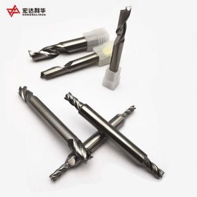 4 Flute Square Flute Double Head Solid Carbide End Mill Cutter Tool