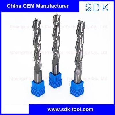 Prefessional Customized Single Straight Hole 3 Flute Carbide Cutting Tools End Mills for Woodwork
