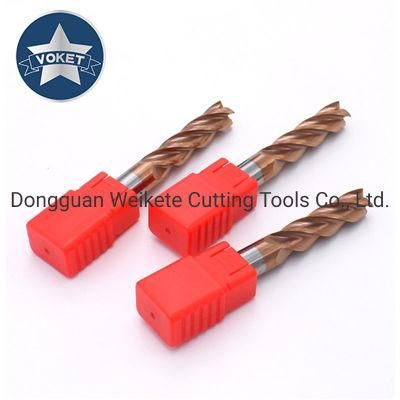 55&deg; Long Shank 75L 100L HRC60 Solid Tungsten Carbide End Mill 4 Flutes Square Mlls Milling Cutter 4mm 6mm 8mm 10mm 12mm