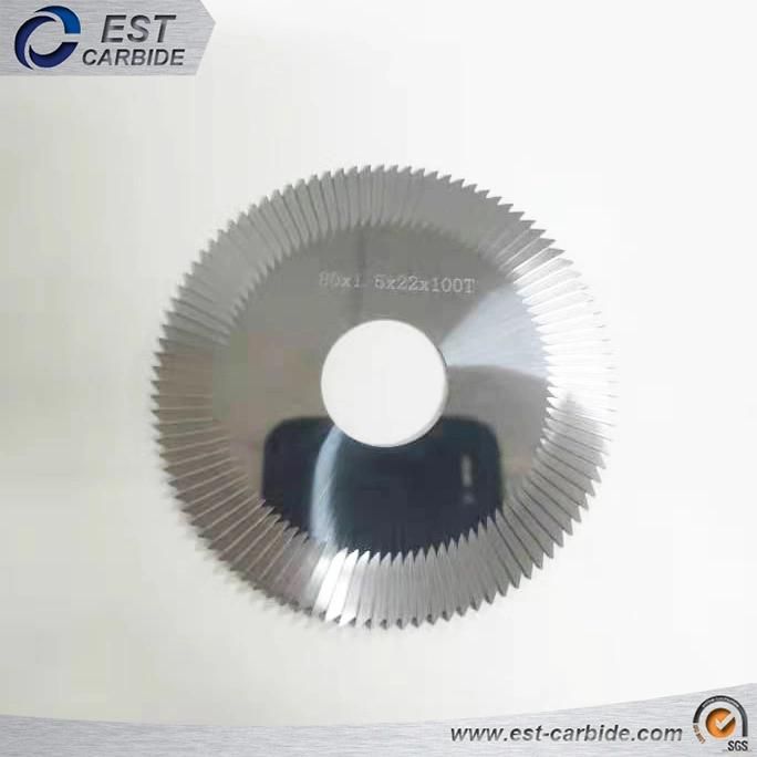 80X1.5X22X100t Carbide Disc Cutter for Key Production