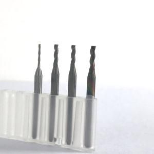 Carbide Tungsten Double-Edged Flat-End Cutter Milling Bit End Mill PCB Router with 1.0-2.0mm