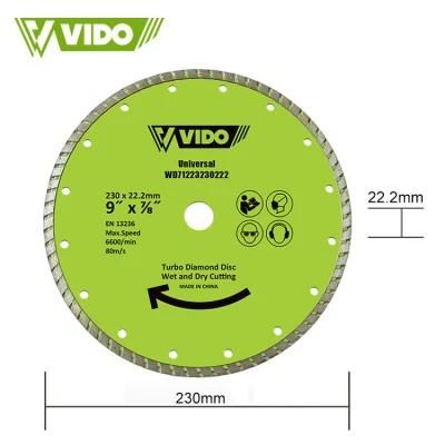Vido 230 Gemstone Cutting Diamond Disc for Tile Granite and Ceramics