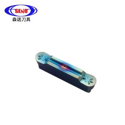 CNC Machine Tool Tungsteng Carbide Grooving Knife Coated Royal Blue Mrmn300-M for Machining Titanium Alloy