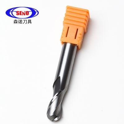 Aluminum Use CNC Tool HRC55 Ball Nose 2f Cheap Soild Carbide CNC Milling Cutter for Aluminum