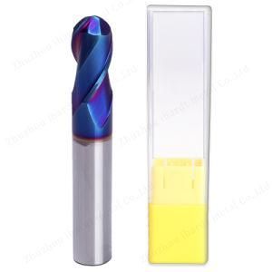 Hot Sale HRC65 Solid Carbide 2f Ball Nose End Mill From China