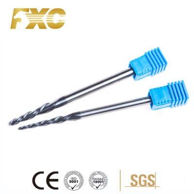 2 Flutes Taper Ball Nose Solid Carbide Milling Cutter