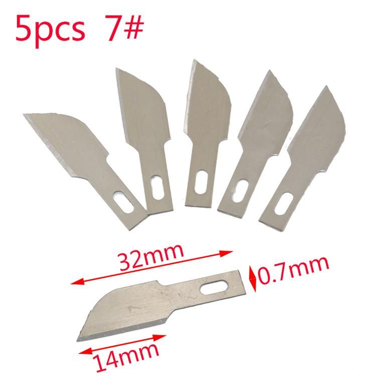 Precision Stainless Steel Blades for Arts Crafts PCB Repair Leather Films Tools