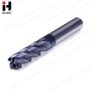 Ihardt 4 Flute Flattened End Mills with Straight Shank and Long Cutting Edge with Altin Coating