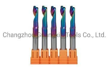 Colourful Single Flute Mirror Polished Aluminum Tools