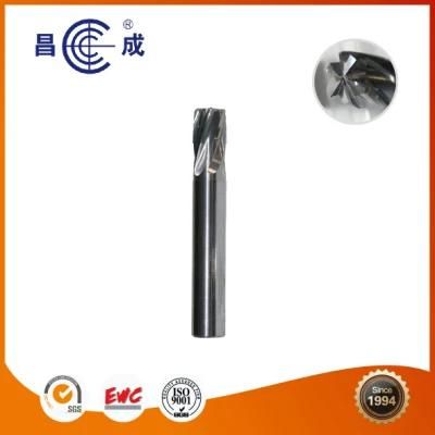 HRC 55-60 Degree 6 Flutes End Mill for Processing Graphite