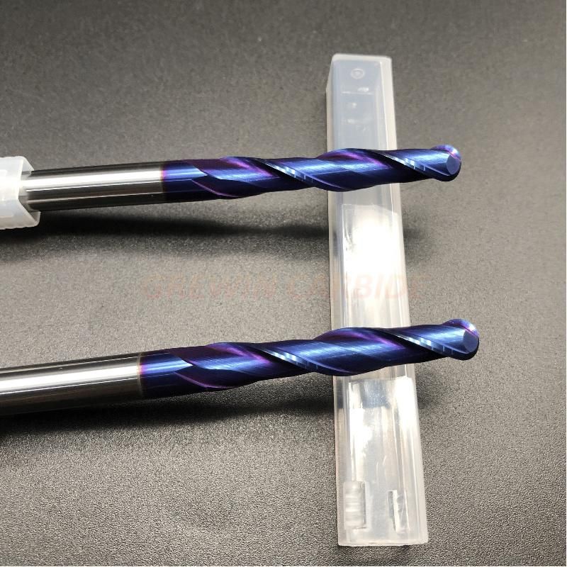 Gw Carbide Cutting Tool-Tungsten Carbide CNC Milling Cutter Ball Nose End Mill with HRC65