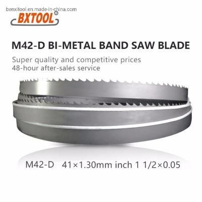 Bxtool M42-D Bimetal Band Saw Blade 41mm*1.3 (1 1/2*0.05 inch) for Cutting Soft Metal