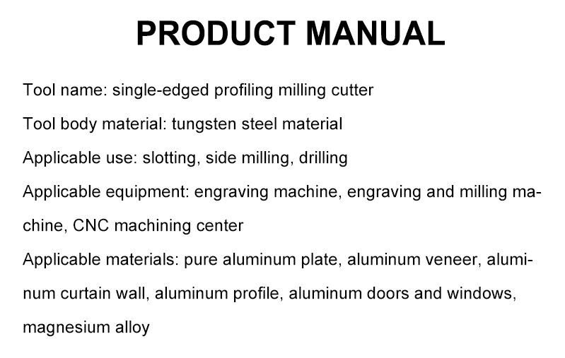 CNC Machining End Mill Carbide-Coated Tungsten Steel Cutting Woodworking Metal Aluminum Engraving Single-Edged Spiral Drill