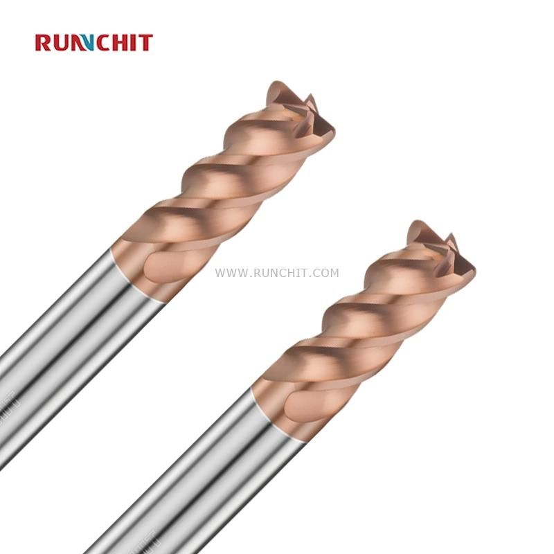 High-Speed, High-Hardness 65HRC 4 Flutes CNC End Mill From 0.1mm to 20mm for Mold Industry (HRB0102A)