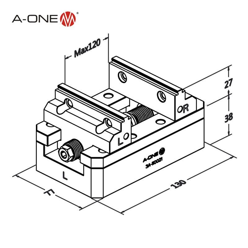 a-One Lang Self Centering Vise for Haas CNC Machining 3A-110021