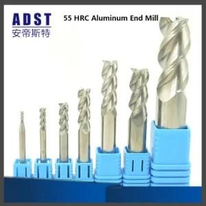 55 HRC 3 Flutes End Mill Aluminum End Milling High Perormance CNC Milling Cutter