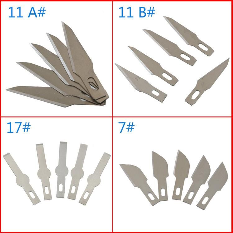 Precision Stainless Steel Blades for Arts Crafts PCB Repair Leather Films Tools