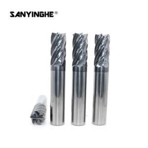 Carbide 6 Flutes Finishing Flat Long End Mill for Steel CNC