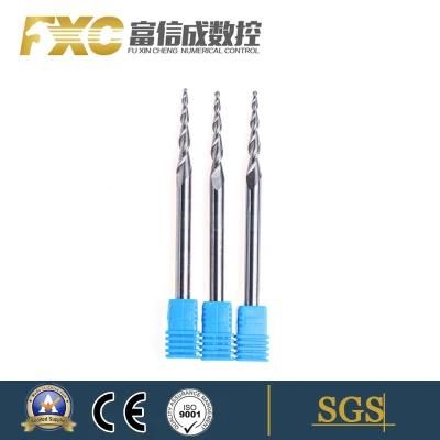 2 Flutes Taper Ball Nose Carbide Milling Cutter