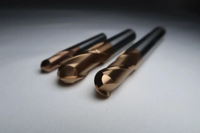 HRC55 2/4/6 Flutes Solid Carbide Ball Nose Cutting Tool for Steel