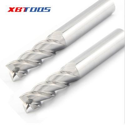 High Gloss Mirror Three Edge Aluminum Alloy End Mill for Ultra Fine Tungsten Steel and Aluminum Alloy Drilling and Milling Cutter