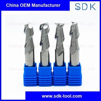 High Quality Solid Carbide 2f Square End Mill for Aluminium with Wholesale Price