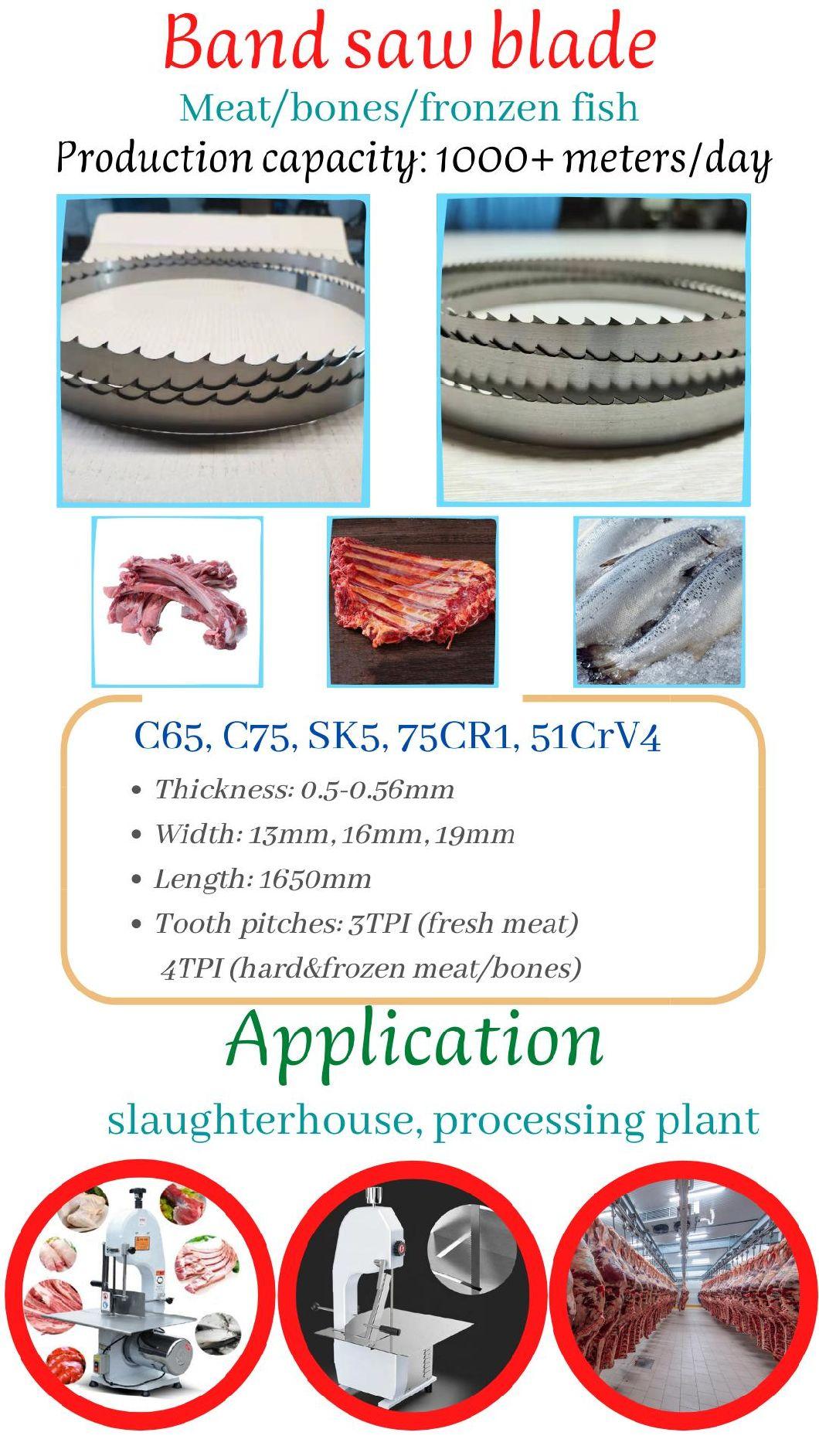High Carbon Fresh Meat Cutting Saws Food Bandsaw Blades Wholesale