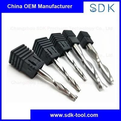 Carbide General Purpose CNC Two Flute Spiral Bits for Cutting Wood From Factory