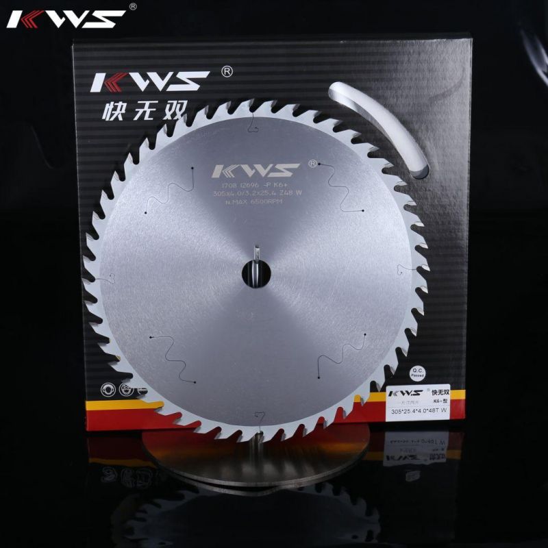 Kws Carbide Tipped Single Blade Ripping Saw Blade for Timber Ripping on Stationery Table Ripsaw Woodworking Machinery Parts Tool