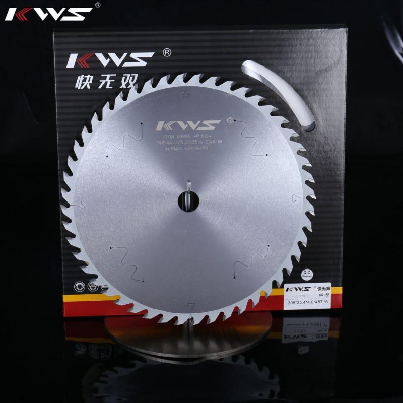 Kws Carbide Tipped Single Blade Ripping Saw Blade for Timber Ripping on Stationery Table Ripsaw Woodworking Machinery Parts Tool