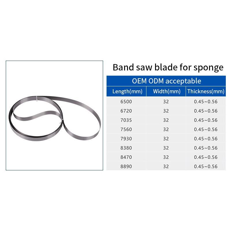 Cutting Sponge and Foam Band Knife Blade CNC Wire Band Saw Blade