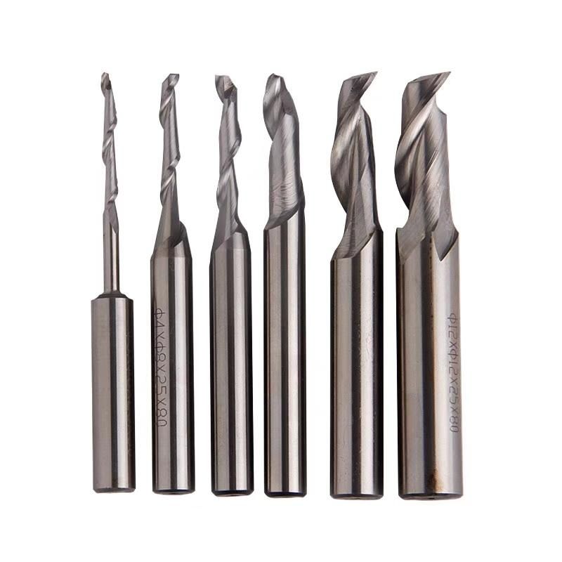 Wood Bit Single Flute Carbide Raw Material Router Carbide Spiral End Mill