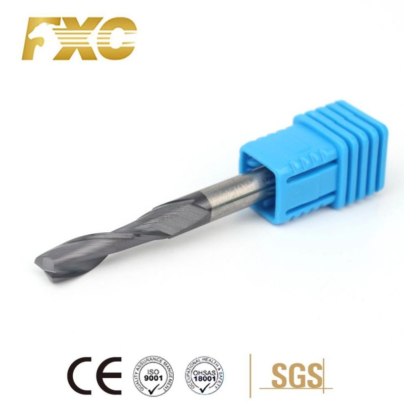 High Precision 2 Flutes HRC45 Solid Carbide Square End Mill for Cutter