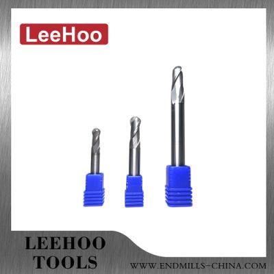 Short Cutting Edge Cemented Carbide 2 Flutes Ball Nose Cutting Tool
