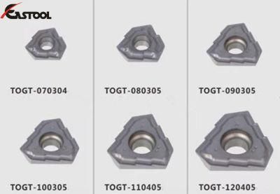 Popular Indexable Drilling Iserts Carbide Inserts Togt100305 Deep Hole Drilling Machining