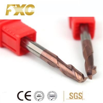 Tungsten Carbide HRC55 2 Flutes High Speed Cutting Tool