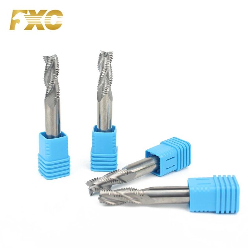 Carbide 4 Flutes Roughing Profile End Mill Cutter for Aluminum