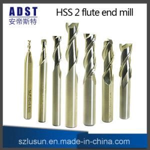 Manufacture End Mill HSS M2ai 2flute Milling Cutter Cutting Tool