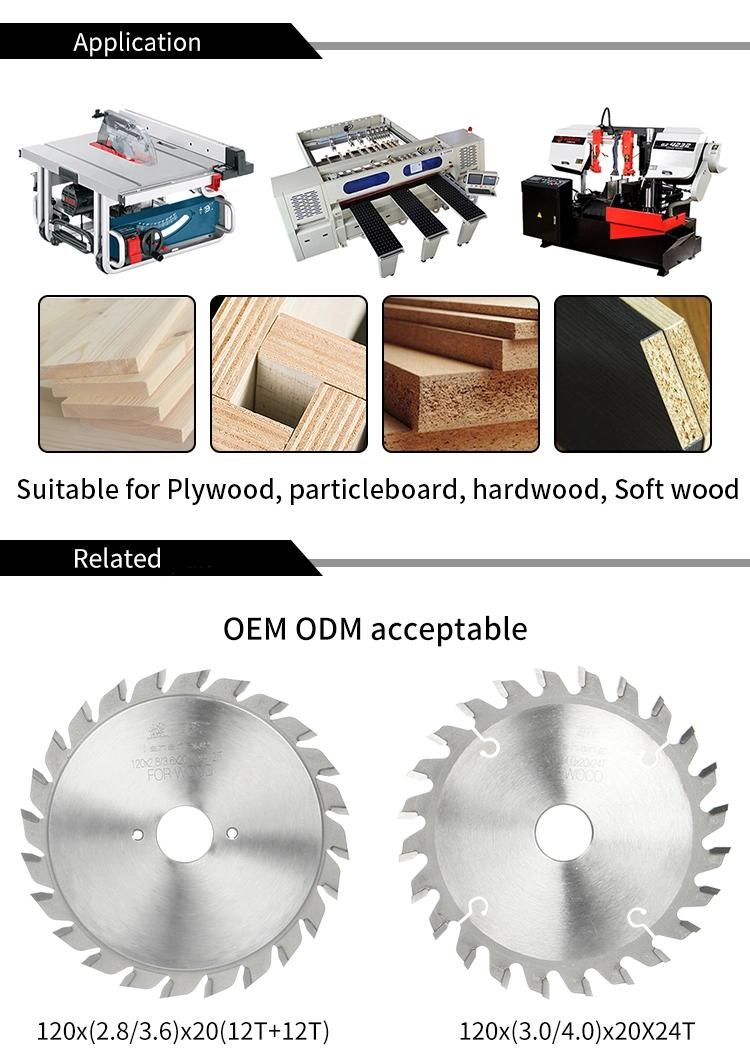 Pilihu Powerful Woodworking Tools Industrial Tct Circular Saw Blade for Wood Chipboard MDF Cutting