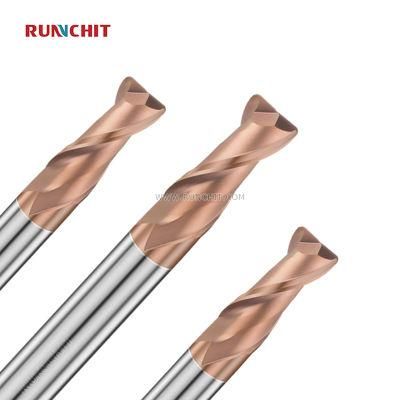 High-Speed, High-Hardness 65HRC 2 Flutes CNC End Mill From 0.1mm to 20mm for Mold Industry (HRA0102A)