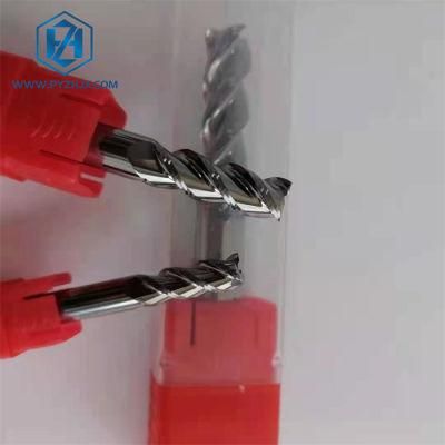HRC55 3 Flutes Solid Carbide End Mill for Aluminum Cutting